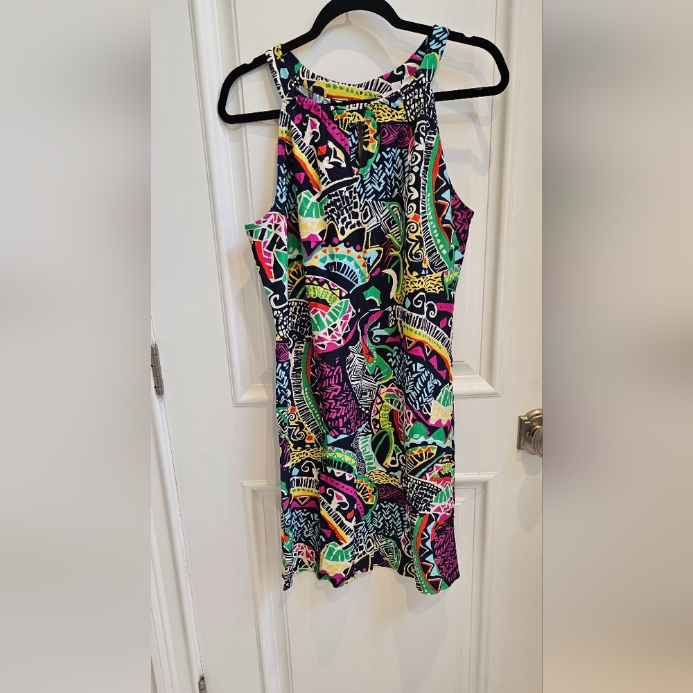 Jude Connally Summer Multicolor Patterned Dress Vacation Beach‎ Resortwear